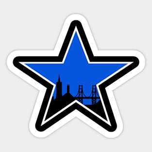 SF Star Jersey style Sticker